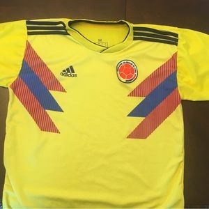 Colombia Soccer ~ Adidas Climalite Jersey~ Federation Colombiana ~ Mens US L ~